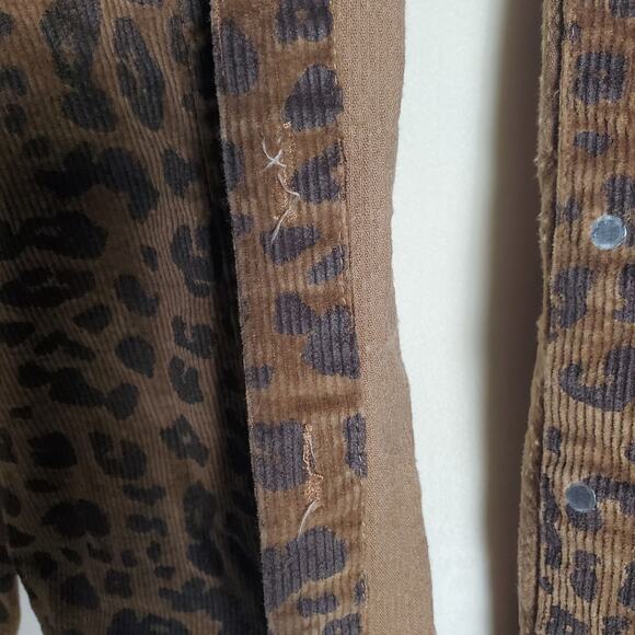 Nasty Gal Leopard Corduroy Jacket 0 - Picture 6 of 8